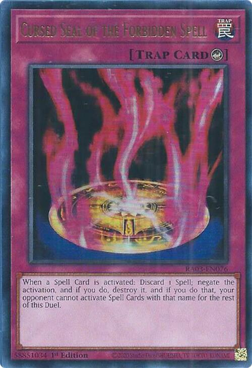 Cursed Seal of the Forbidden Spell (UR) [RA03-EN076] Ultra Rare | Nerdhalla Games