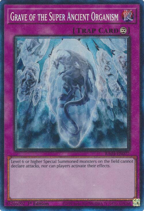 Grave of the Super Ancient Organism (CR) [RA03-EN077] Prismatic Collector's Rare | Nerdhalla Games