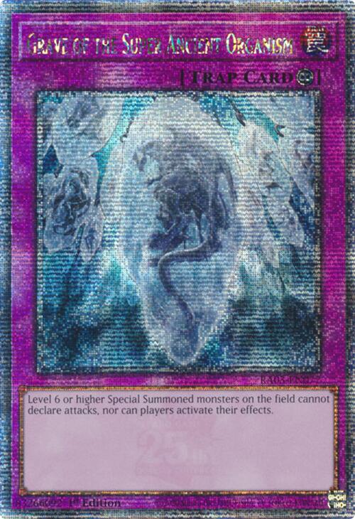 Grave of the Super Ancient Organism (Quarter Century Secret Rare) [RA03-EN077] Quarter Century Secret Rare | Nerdhalla Games