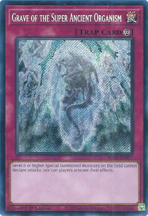 Grave of the Super Ancient Organism (Secret Rare) [RA03-EN077] Secret Rare | Nerdhalla Games