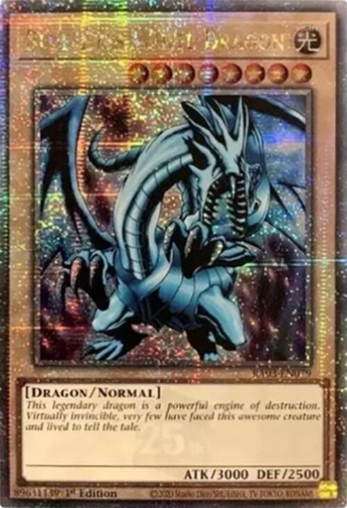 Blue-Eyes White Dragon (Quarter Century Secret Rare) [RA03-EN079] Quarter Century Secret Rare | Nerdhalla Games