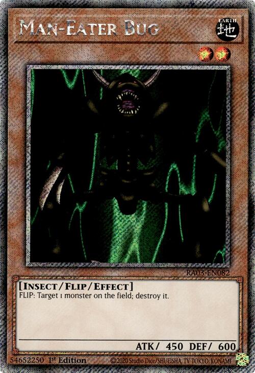 Man-Eater Bug (Platinum Secret Rare) [RA03-EN082] Platinum Secret Rare | Nerdhalla Games