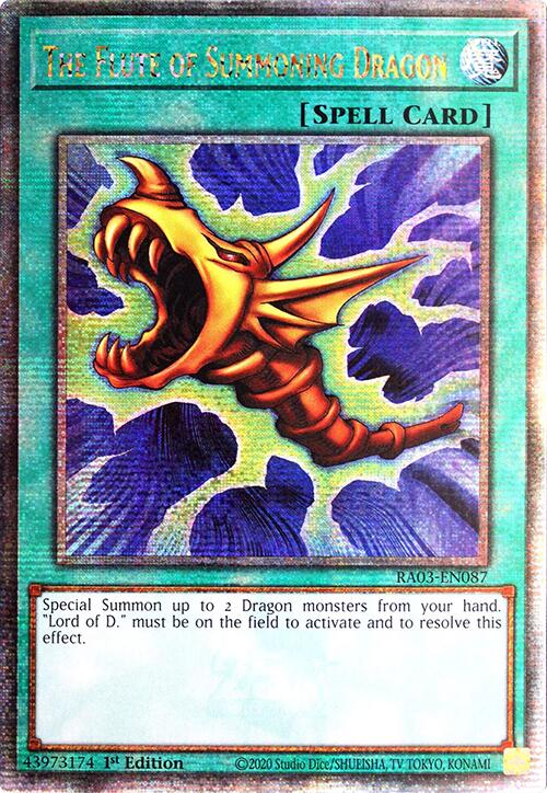 The Flute of Summoning Dragon (Quarter Century Secret Rare) [RA03-EN087] Quarter Century Secret Rare | Nerdhalla Games