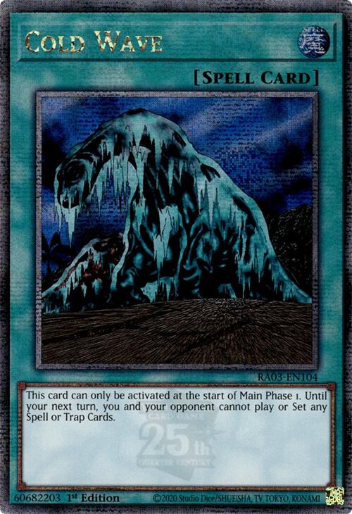 Cold Wave (Quarter Century Secret Rare) [RA03-EN104] Quarter Century Secret Rare | Nerdhalla Games