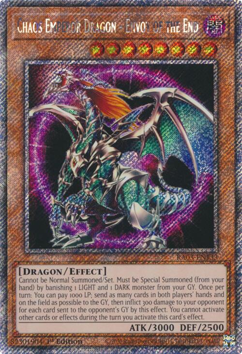 Chaos Emperor Dragon - Envoy of the End (Platinum Secret Rare) [RA03-EN133] Platinum Secret Rare | Nerdhalla Games