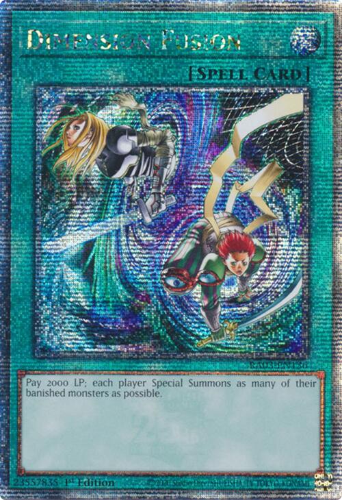 Dimension Fusion (Quarter Century Secret Rare) [RA03-EN136] Quarter Century Secret Rare | Nerdhalla Games