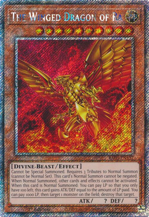 The Winged Dragon of Ra (Platinum Secret Rare) [RA03-EN137] Platinum Secret Rare | Nerdhalla Games