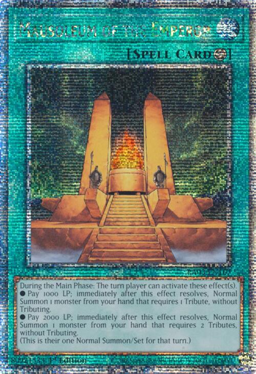 Mausoleum of the Emperor (Quarter Century Secret Rare) [RA03-EN167] Quarter Century Secret Rare | Nerdhalla Games