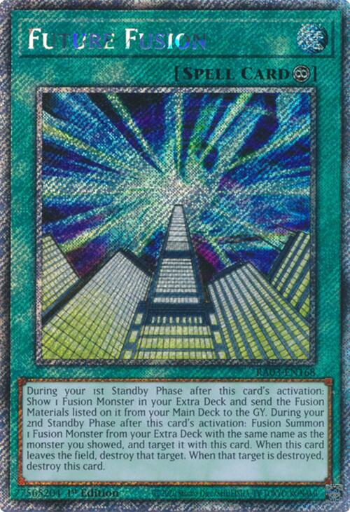 Future Fusion (Platinum Secret Rare) [RA03-EN168] Platinum Secret Rare | Nerdhalla Games