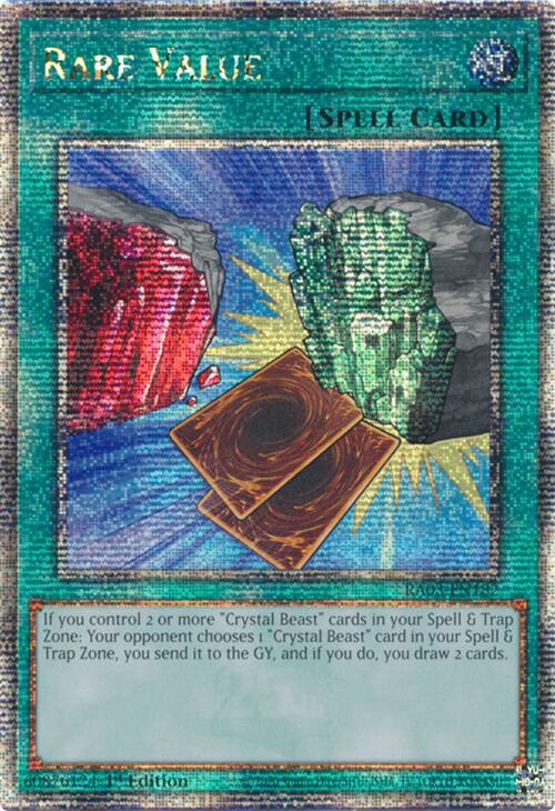 Rare Value (Quarter Century Secret Rare) [RA03-EN182] Quarter Century Secret Rare | Nerdhalla Games