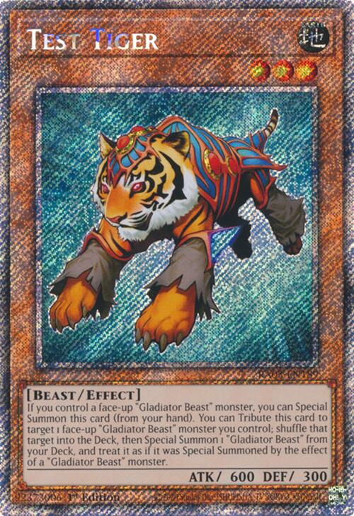 Test Tiger (Platinum Secret Rare) [RA03-EN189] Platinum Secret Rare | Nerdhalla Games