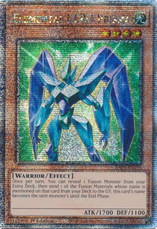 Elemental HERO Prisma (Quarter Century Secret Rare) [RA03-EN193] Quarter Century Secret Rare | Nerdhalla Games