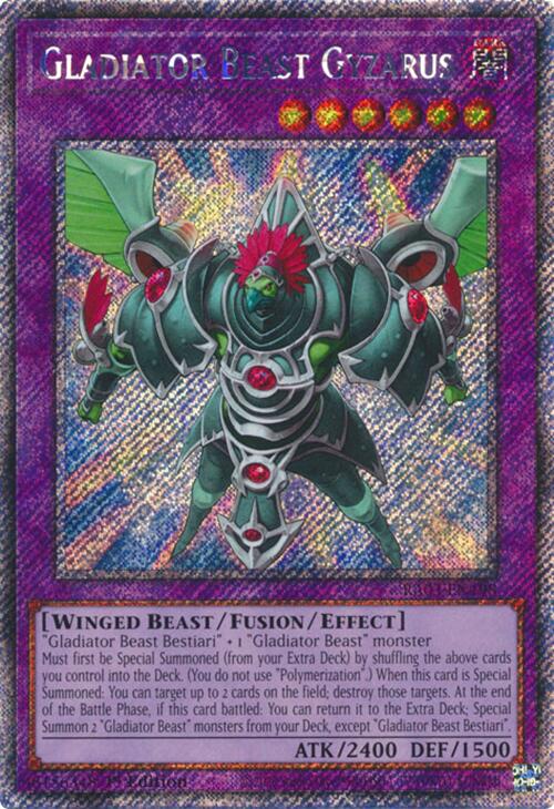 Gladiator Beast Gyzarus (Platinum Secret Rare) [RA03-EN198] Platinum Secret Rare | Nerdhalla Games