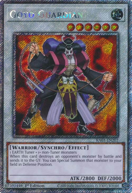 Goyo Guardian (Platinum Secret Rare) [RA03-EN202] Platinum Secret Rare | Nerdhalla Games