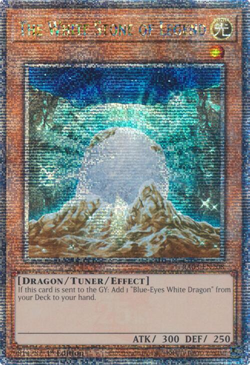 The White Stone of Legend (Quarter Century Secret Rare) [RA03-EN208] Quarter Century Secret Rare | Nerdhalla Games