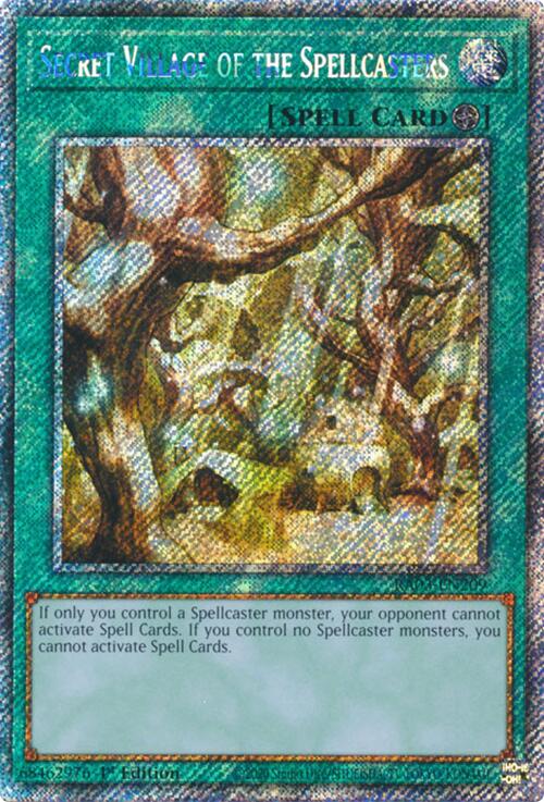 Secret Village of the Spellcasters (Platinum Secret Rare) [RA03-EN209] Platinum Secret Rare | Nerdhalla Games