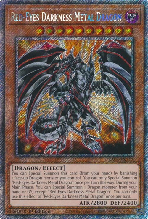 Red-Eyes Darkness Metal Dragon (Platinum Secret Rare) [RA03-EN212] Platinum Secret Rare | Nerdhalla Games