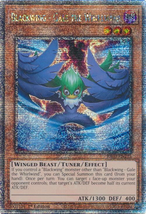 Blackwing - Gale the Whirlwind (Quarter Century Secret Rare) [RA03-EN215] Quarter Century Secret Rare | Nerdhalla Games