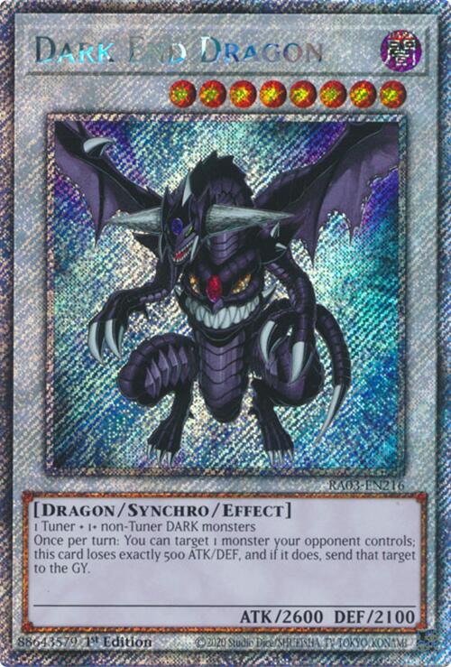 Dark End Dragon (Platinum Secret Rare) [RA03-EN216] Platinum Secret Rare | Nerdhalla Games