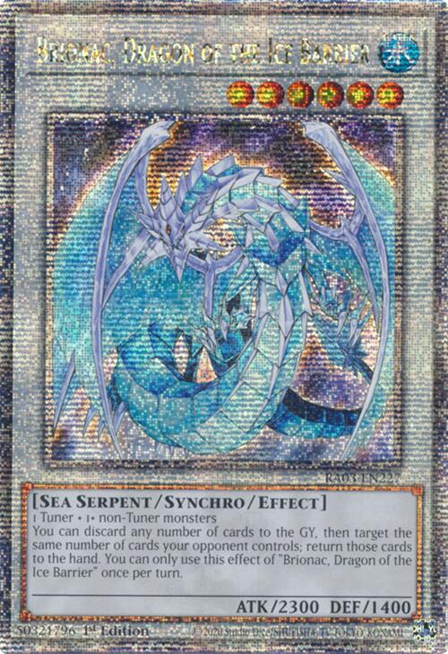 Brionac, Dragon of the Ice Barrier (Quarter Century Secret Rare) [RA03-EN227] Quarter Century Secret Rare | Nerdhalla Games