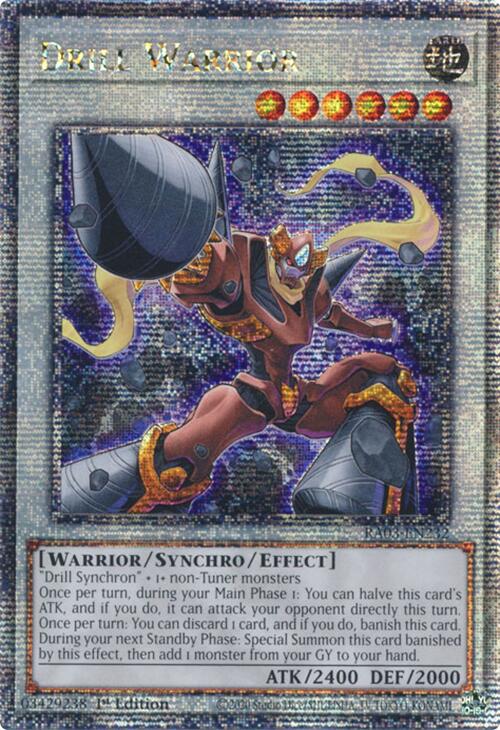 Drill Warrior (Quarter Century Secret Rare) [RA03-EN232] Quarter Century Secret Rare | Nerdhalla Games