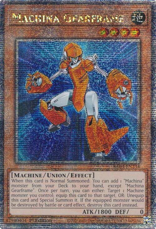 Machina Gearframe (Quarter Century Secret Rare) [RA03-EN234] Quarter Century Secret Rare | Nerdhalla Games