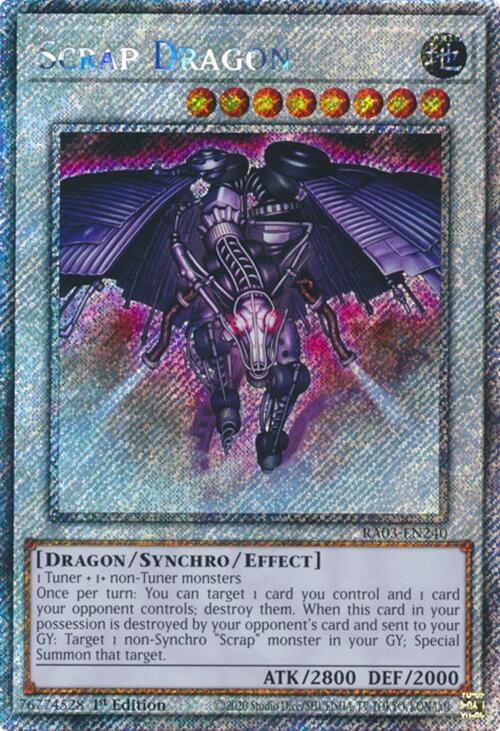 Scrap Dragon (Platinum Secret Rare) [RA03-EN240] Platinum Secret Rare | Nerdhalla Games