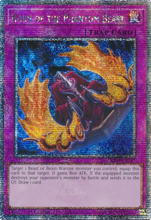 Horn of the Phantom Beast (Quarter Century Secret Rare) [RA03-EN241] Quarter Century Secret Rare | Nerdhalla Games