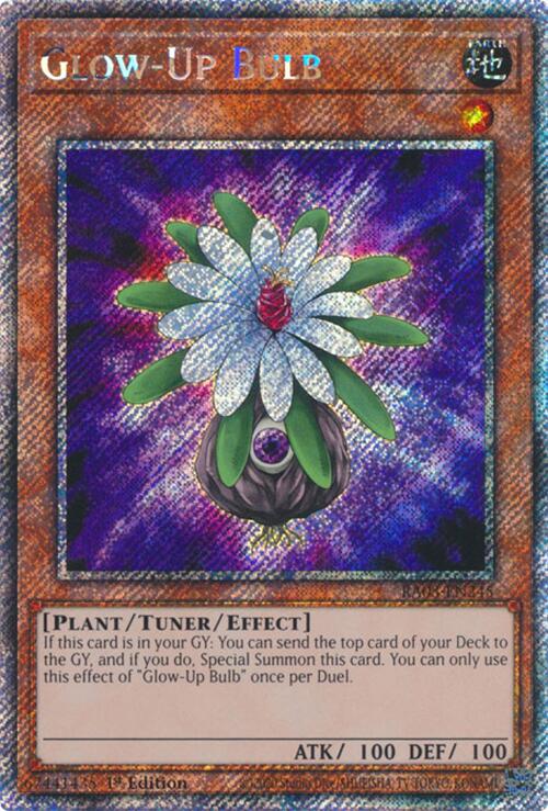 Glow-Up Bulb (Platinum Secret Rare) [RA03-EN245] Platinum Secret Rare | Nerdhalla Games