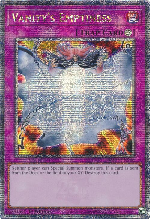 Vanity's Emptiness (Quarter Century Secret Rare) [RA03-EN246] Quarter Century Secret Rare | Nerdhalla Games