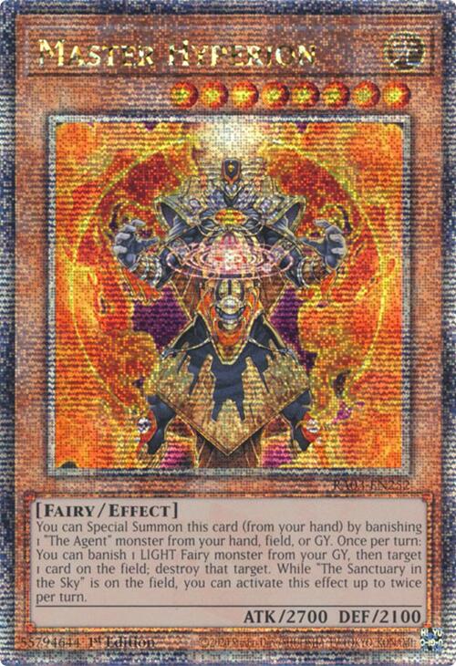 Master Hyperion (Quarter Century Secret Rare) [RA03-EN252] Quarter Century Secret Rare | Nerdhalla Games