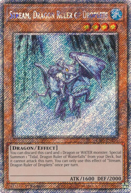 Stream, Dragon Ruler of Droplets (Platinum Secret Rare) [RA03-EN255] Platinum Secret Rare | Nerdhalla Games