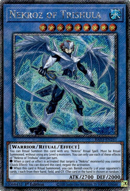 Nekroz of Trishula (Platinum Secret Rare) [RA03-EN261] Platinum Secret Rare | Nerdhalla Games