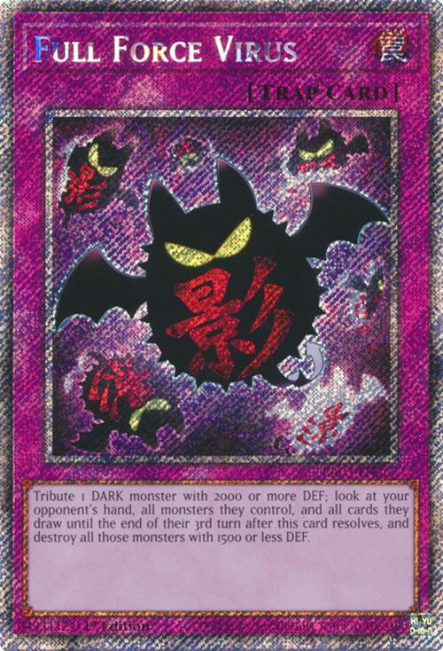 Full Force Virus (Platinum Secret Rare) [RA03-EN267] Platinum Secret Rare | Nerdhalla Games