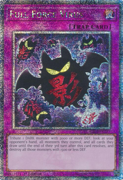 Full Force Virus (Quarter Century Secret Rare) [RA03-EN267] Quarter Century Secret Rare | Nerdhalla Games