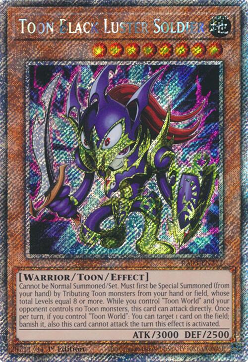 Toon Black Luster Soldier (Platinum Secret Rare) [RA03-EN272] Platinum Secret Rare | Nerdhalla Games