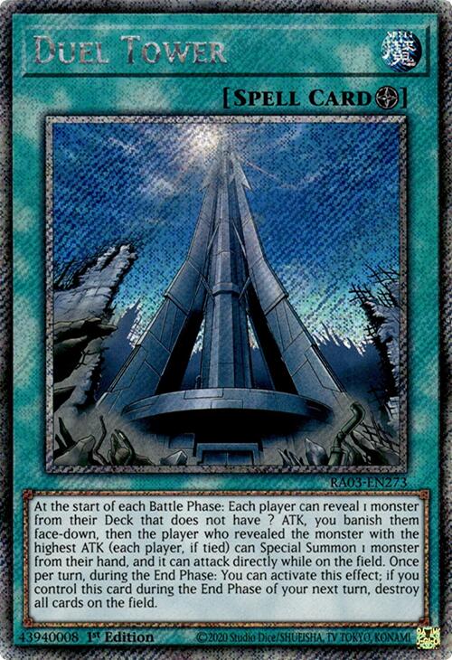 Duel Tower (Platinum Secret Rare) [RA03-EN273] Platinum Secret Rare | Nerdhalla Games