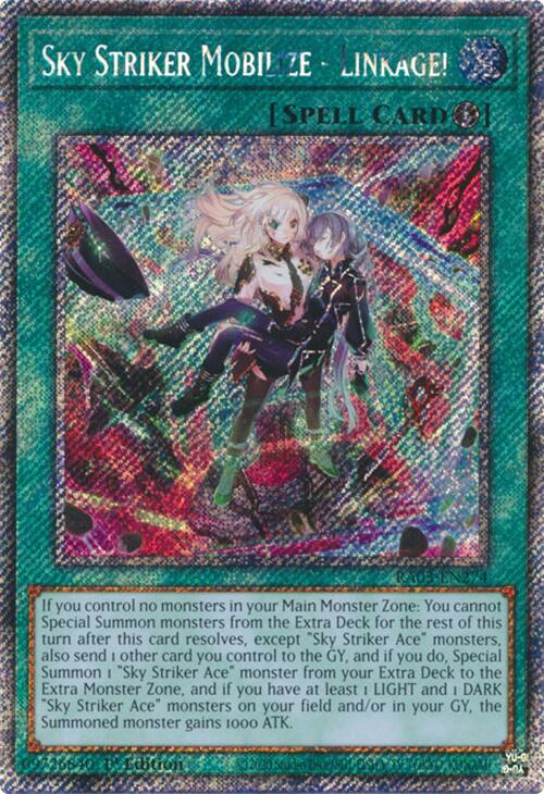 Sky Striker Mobilize - Linkage! (Platinum Secret Rare) [RA03-EN274] Platinum Secret Rare | Nerdhalla Games