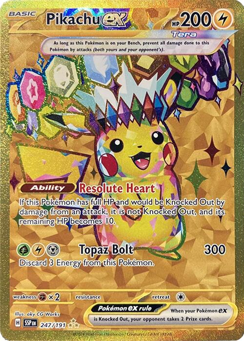 Pikachu ex (247/191) [Scarlet & Violet: Surging Sparks] | Nerdhalla Games