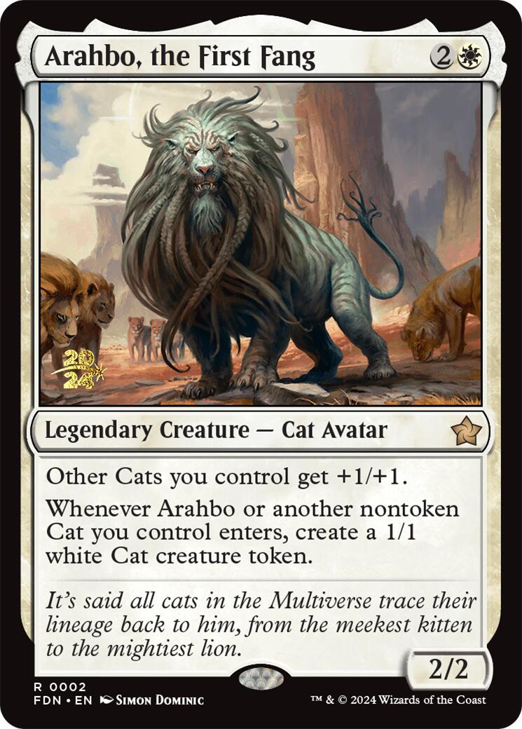 Arahbo, the First Fang [Foundations Prerelease Promos] | Nerdhalla Games