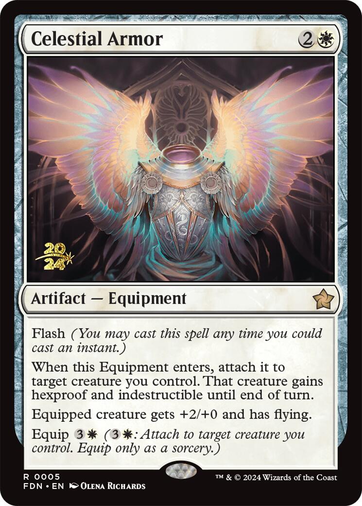 Celestial Armor [Foundations Prerelease Promos] | Nerdhalla Games