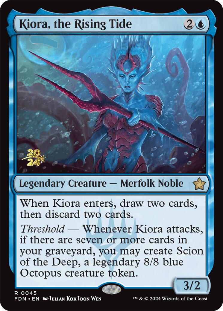 Kiora, the Rising Tide [Foundations Prerelease Promos] | Nerdhalla Games