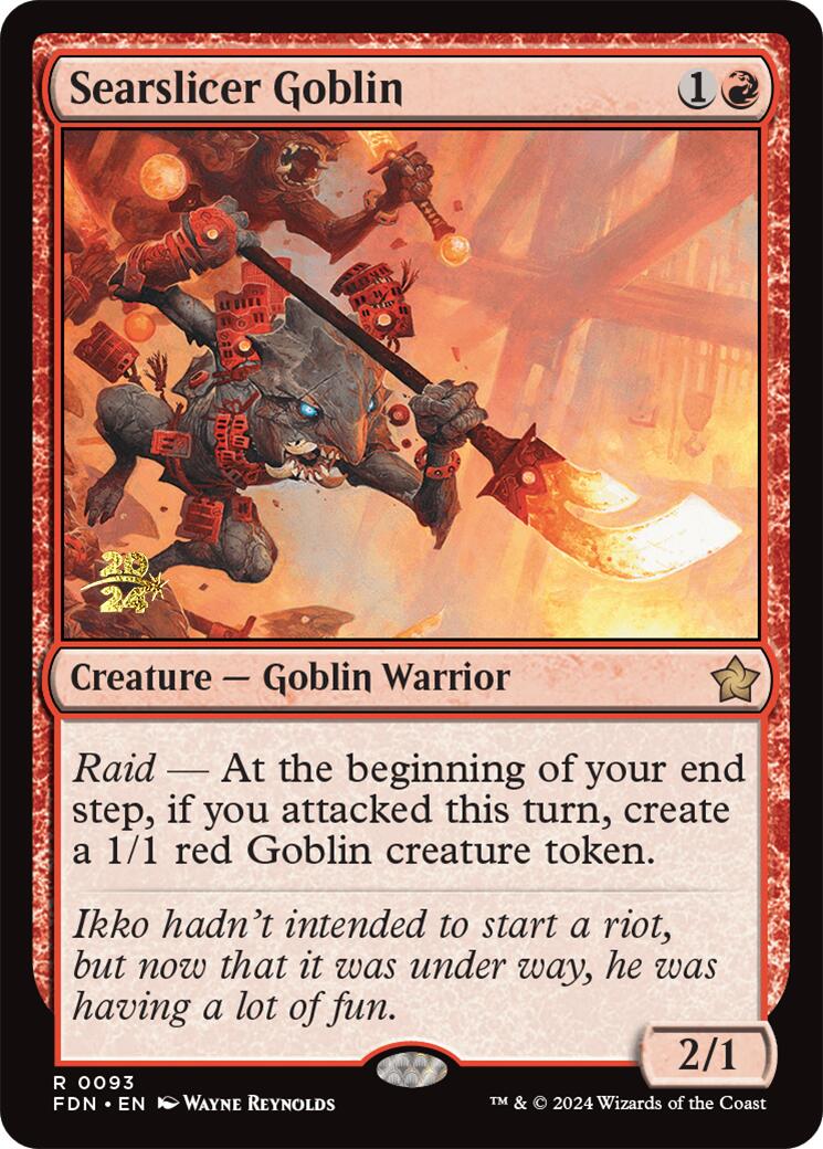 Searslicer Goblin [Foundations Prerelease Promos] | Nerdhalla Games