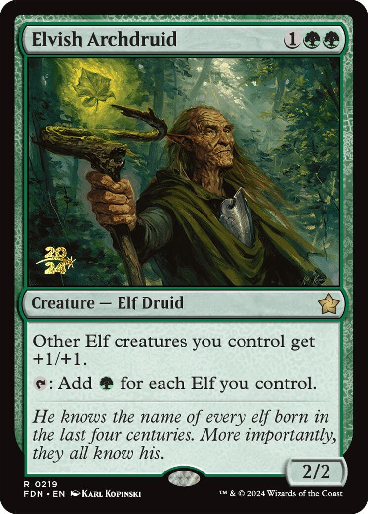 Elvish Archdruid [Foundations Prerelease Promos] | Nerdhalla Games