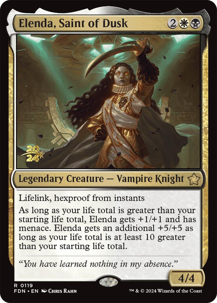 Elenda, Saint of Dusk [Foundations Prerelease Promos] | Nerdhalla Games