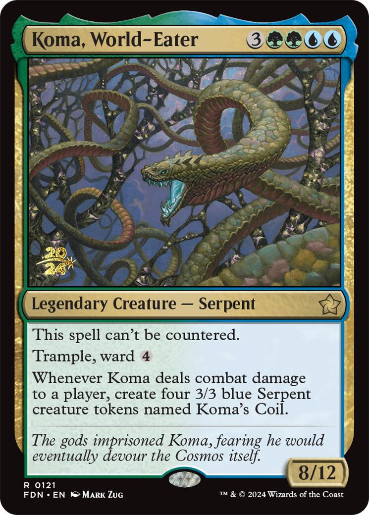 Koma, World-Eater [Foundations Prerelease Promos] | Nerdhalla Games