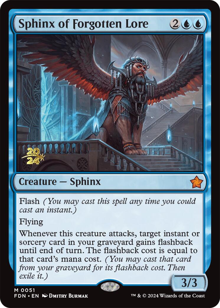 Sphinx of Forgotten Lore [Foundations Prerelease Promos] | Nerdhalla Games