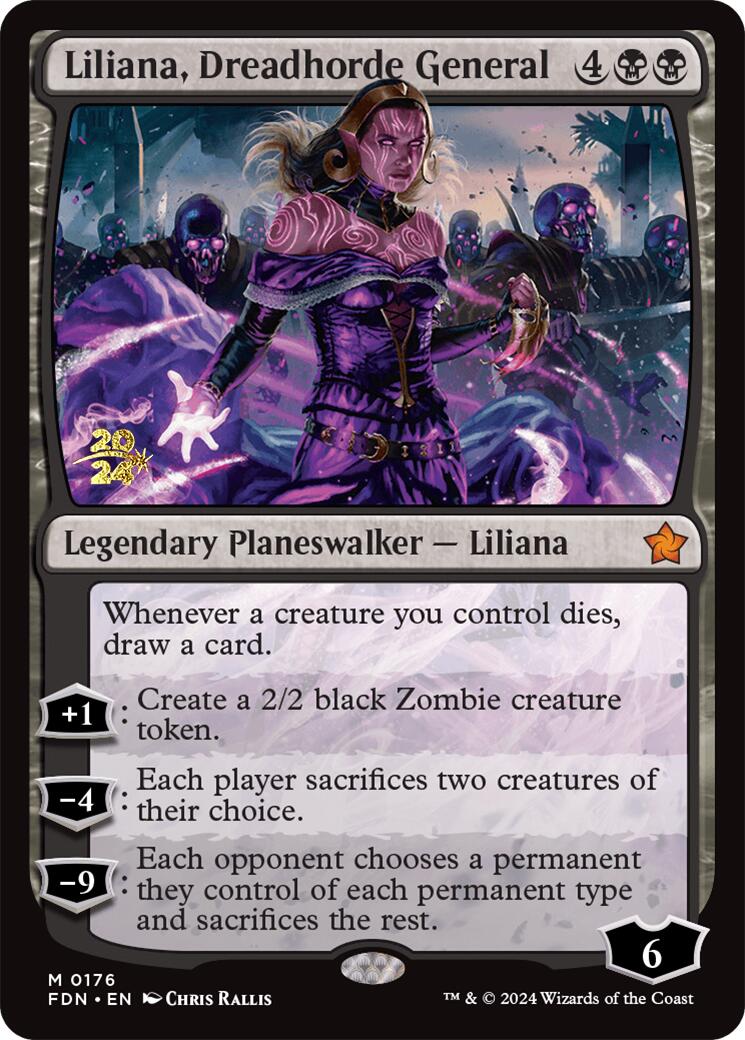 Liliana, Dreadhorde General [Foundations Prerelease Promos] | Nerdhalla Games