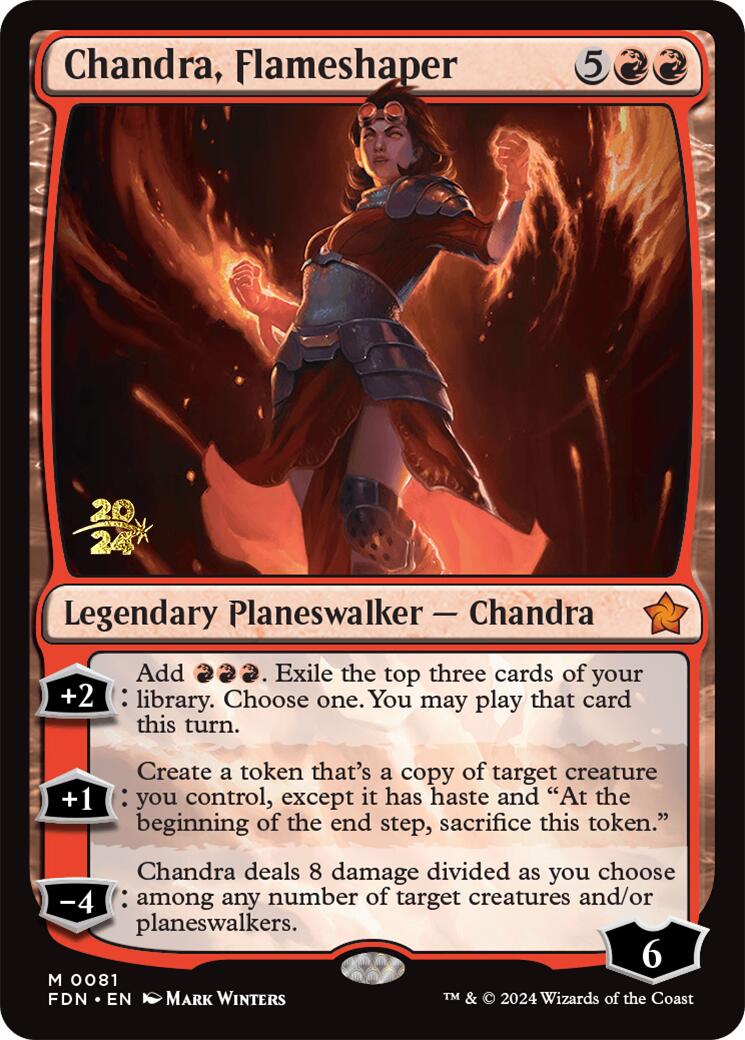 Chandra, Flameshaper [Foundations Prerelease Promos] | Nerdhalla Games