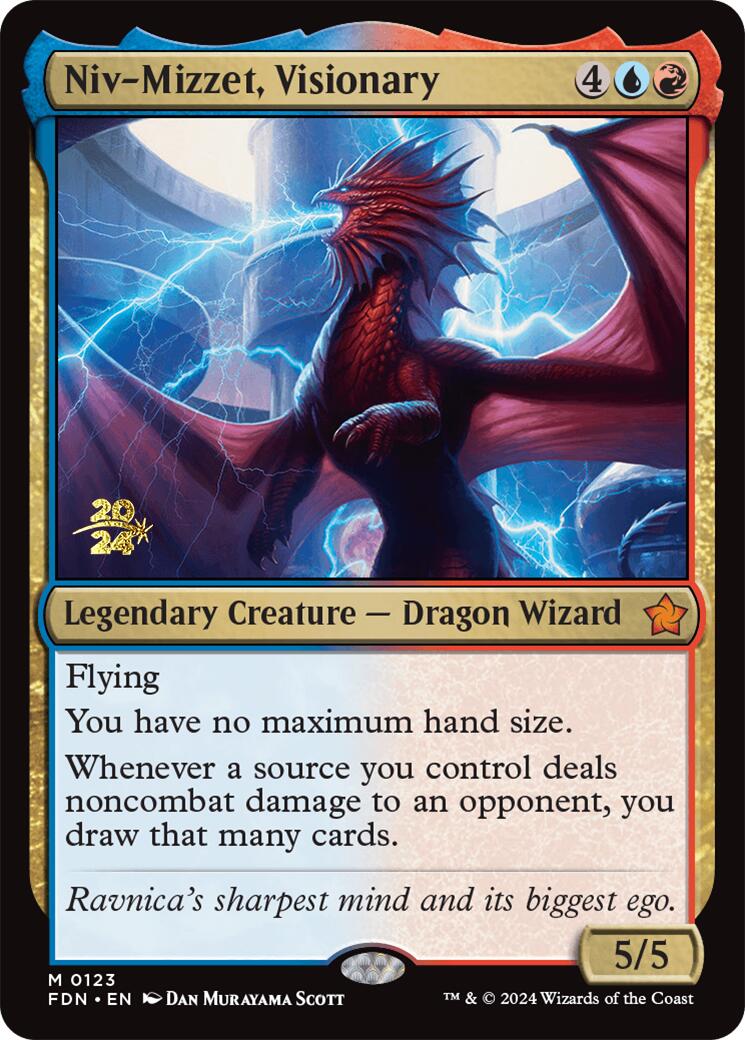 Niv-Mizzet, Visionary [Foundations Prerelease Promos] | Nerdhalla Games